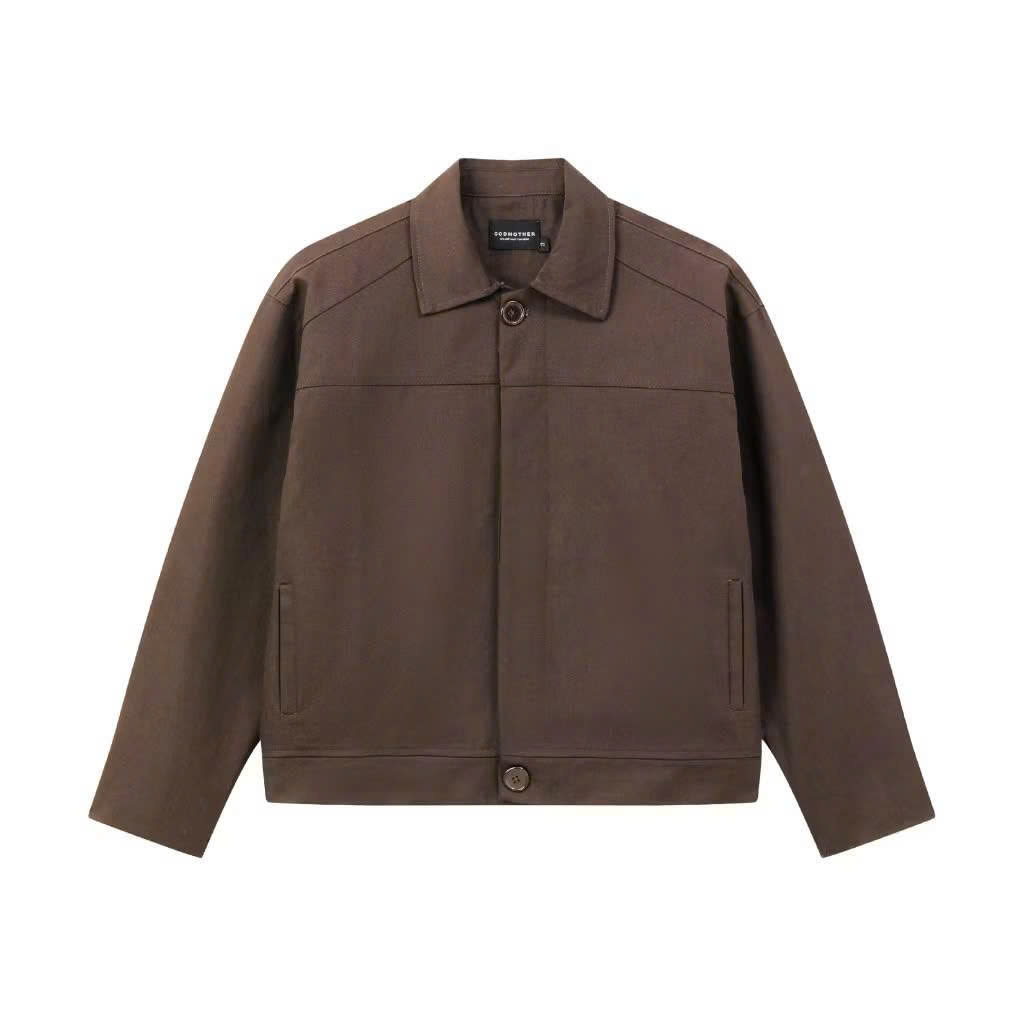 Áo Khoác Nam Zip Jacket 2 Chiều Vải Dạ Cao Cấp